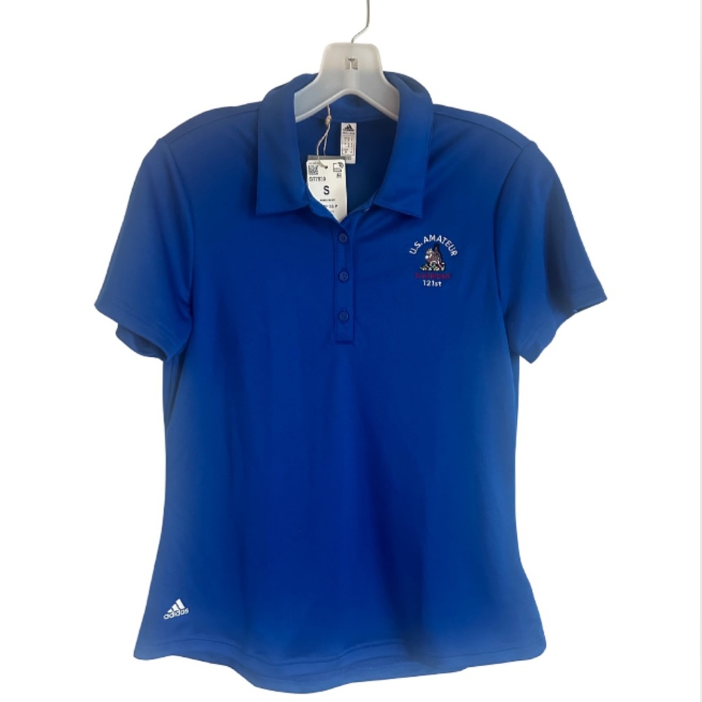 Adidas Women’s Blue 121st U.S. Amateur at Oakmont Country Club Golf Polo Shirt